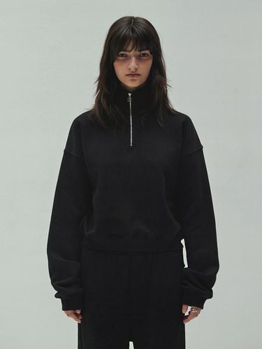 Diagonal Logo Half Zip-up - Black - DIAGONAL - Modalova