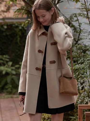 Buckle point handmade coat - Beige - BEMUSE MANSION - Modalova