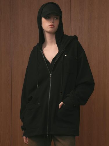 Smith Oversized Sweat Hooded Zip-Up - WEST GRAND BOULEVARD - Modalova