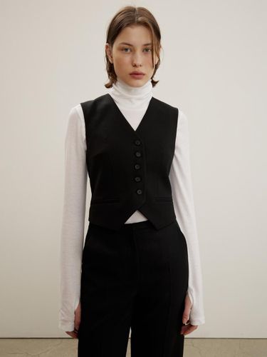 Wool Blend High-neck Top, Off White - MAISONMARAIS - Modalova