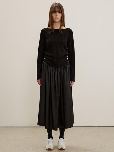 Shirring Jersey Dress, Black - MAISONMARAIS - Modalova