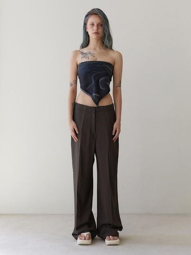 String wide pants brown - REVOIRSIS - Modalova