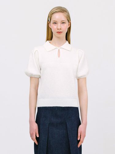 Bon bon knit top_white - Jun by Jun k. - Modalova