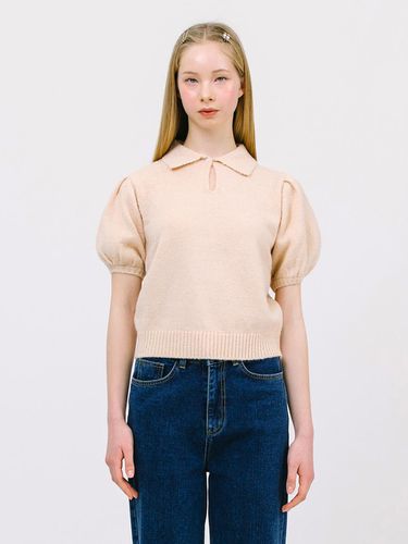 Bon bon knit top_Pink Beige - Jun by Jun k. - Modalova