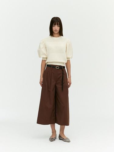 High-Waist Tuck Detail Wide Pants EMO7WPT060 - E.B.M (Edition by Michaa) - Modalova