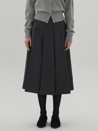 A line pleats skirt_dark gray - Jun by Jun k. - Modalova