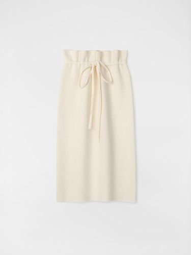 Wool high rise pencil skirt beige - JRIUM - Modalova