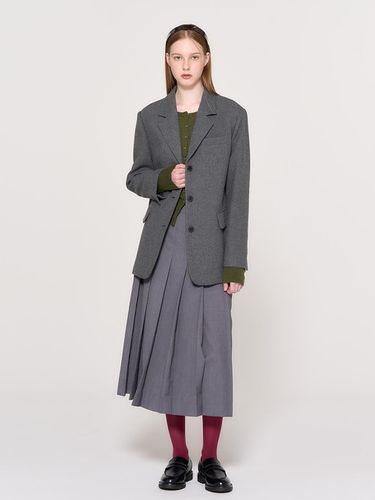 New Classic Wool Blend Jacket [CHARCOAL] - GENERAL IDEA - Modalova