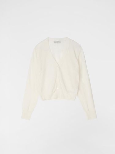 Mohair Blend Button-Up Cardigan Off-White - JRIUM - Modalova