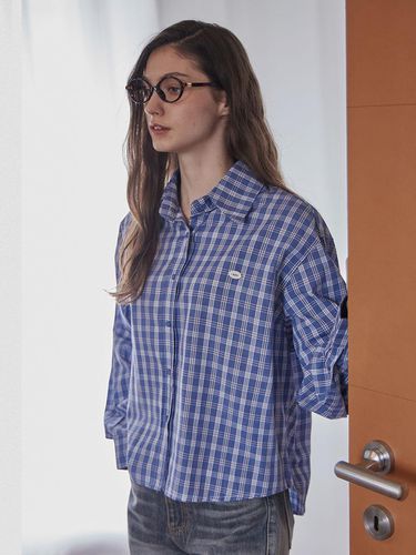 MANDY ASYMMETRIC CHECK SHIRT - HAINT - Modalova