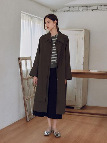 IT_Autumn charcoal trench coat - itte - Modalova