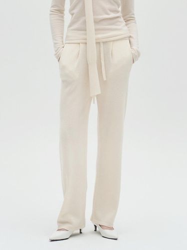 Merino wool one-tuck drawstring pants - JRIUM - Modalova