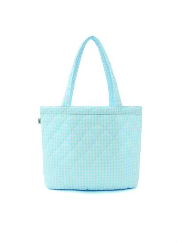 VNMT padding bag_sky blue check - VANISHMENT - Modalova