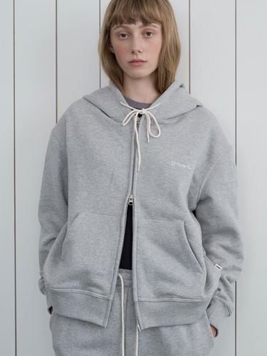 VNMT zip-up hoodie_melange gray - VANISHMENT - Modalova