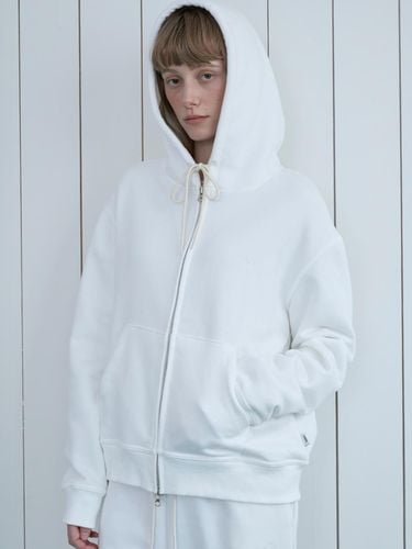 VNMT zip-up hoodie_white - VANISHMENT - Modalova