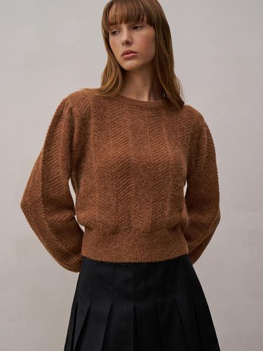 Mirad Puff Knit (brown) - LESEIZIEME - Modalova