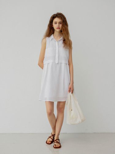 FLOR COLLAR NECK MINI DRESS - LESEIZIEME - Modalova