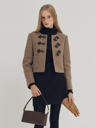 Cropped Duffel Coat - Beige - LESEIZIEME - Modalova