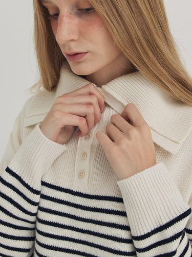 Open Collar Knit - LESEIZIEME - Modalova