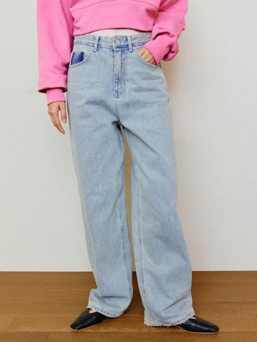 Vintage Pink Denim Pants - LESEIZIEME - Modalova