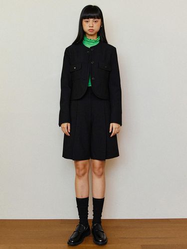 Celine Crop Jacket SET UP - Black - LESEIZIEME - Modalova