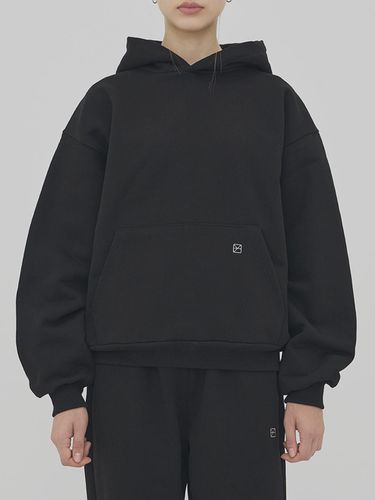 LOGO HOODED SWEATSHIRT - BLACK - LESEIZIEME - Modalova