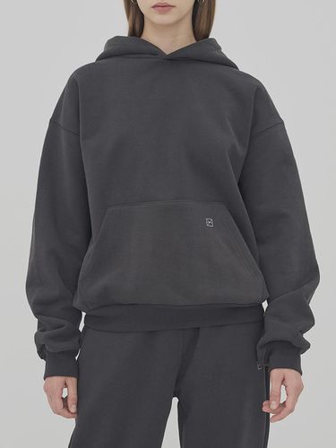 LOGO HOODED SWEATSHIRT - CHARCOAL - LESEIZIEME - Modalova