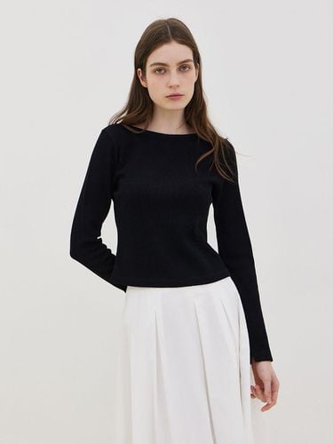 Waffle Cropped Long Sleeve T-Shirt - LESEIZIEME - Modalova