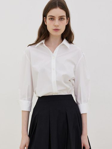 Wrinkle-Free Open Collar Shirt - LESEIZIEME - Modalova