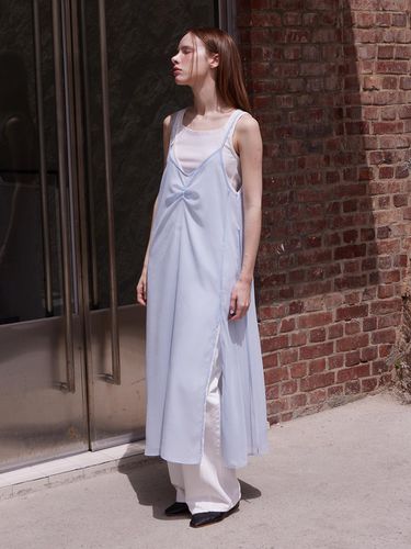 See-through sleeveless long dress - LESEIZIEME - Modalova