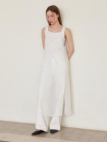 See-through sleeveless long dress - LESEIZIEME - Modalova