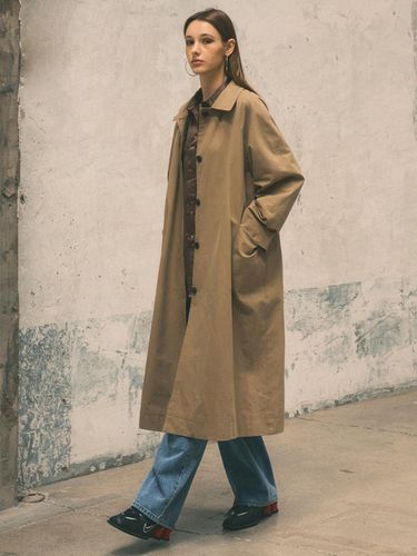 Florence Maxi Long Mac Trench Coat_CTO121() - CITTA - Modalova