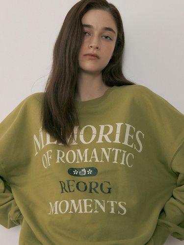 Vintage Cotton Memory Sweatshirt [Green] - REORG - Modalova