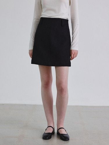 Wool Alpaca Boucle Mini Skirt [] - STEP AROUND - Modalova