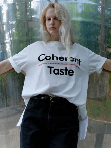 Coherent Taste SLOGAN T-SHIRT_WHITE - L’H.A.S - Modalova