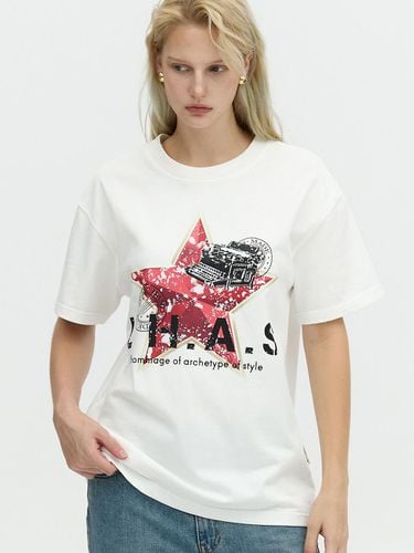 STAR POINT LOGO T-SHIRT_WHITE - L’H.A.S - Modalova