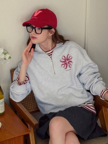 LINE] Pink clover anorak napping sweatshirt - VITALSIGN - Modalova