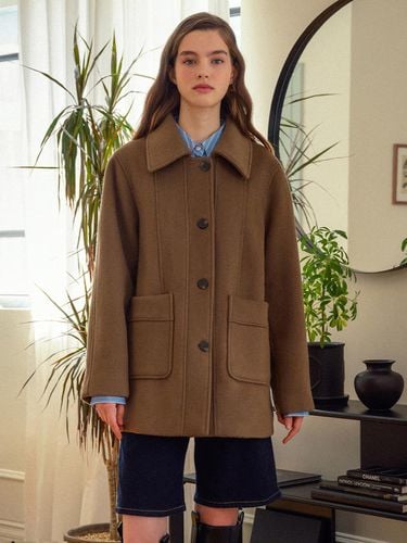 LINE] Premium Wool Half Coat - VITALSIGN - Modalova