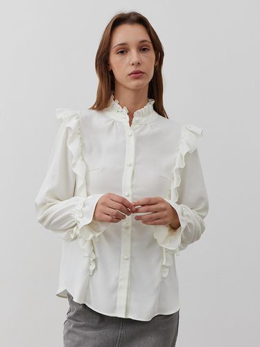 RUFFLEDE BLOUSE-IVORY - MARILUZ - Modalova