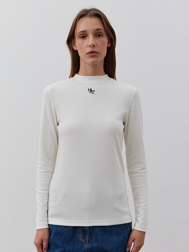 CASEL RIBBED T-SHIRT-IVORY - MARILUZ - Modalova