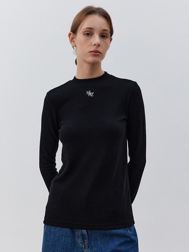 CASEL RIBBED T-SHIRT-BLACK - MARILUZ - Modalova