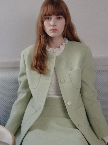 Signature Classic Wool Line Jacket - Mint - TAV - Modalova