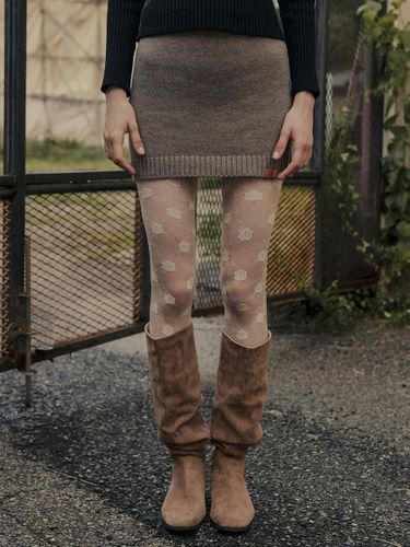 HCH Classic Knit Mini Skirt_Beige - hardcore happiness - Modalova