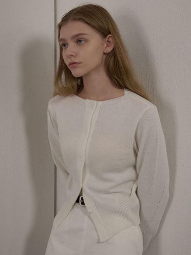 WOOL ROUND CARDIGAN - camino - Modalova