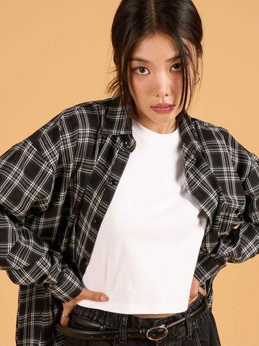 Napping] Oversized Fit Anna Checked Shirt - KOLEAT - Modalova