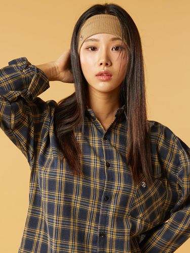 Napping] Oversized Fit Anna Checked Shirt - KOLEAT - Modalova