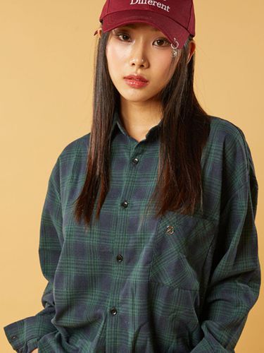 Napping] Oversized Fit Anna Checked Shirt - KOLEAT - Modalova