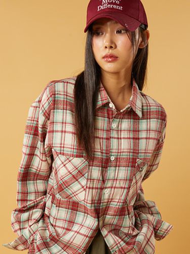 Napping Oversized-Fit Checked Shirt - KOLEAT - Modalova