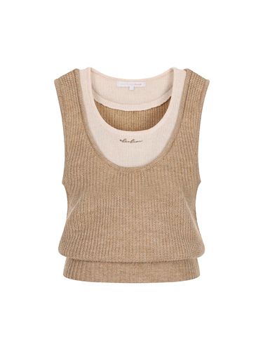 Layered Sleeveless Knitwear OK4AV8530 - OLIVE DES OLIVE - Modalova