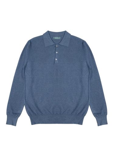 KT008 button Car knitwear_c.blue - ALL CLASSIC - Modalova